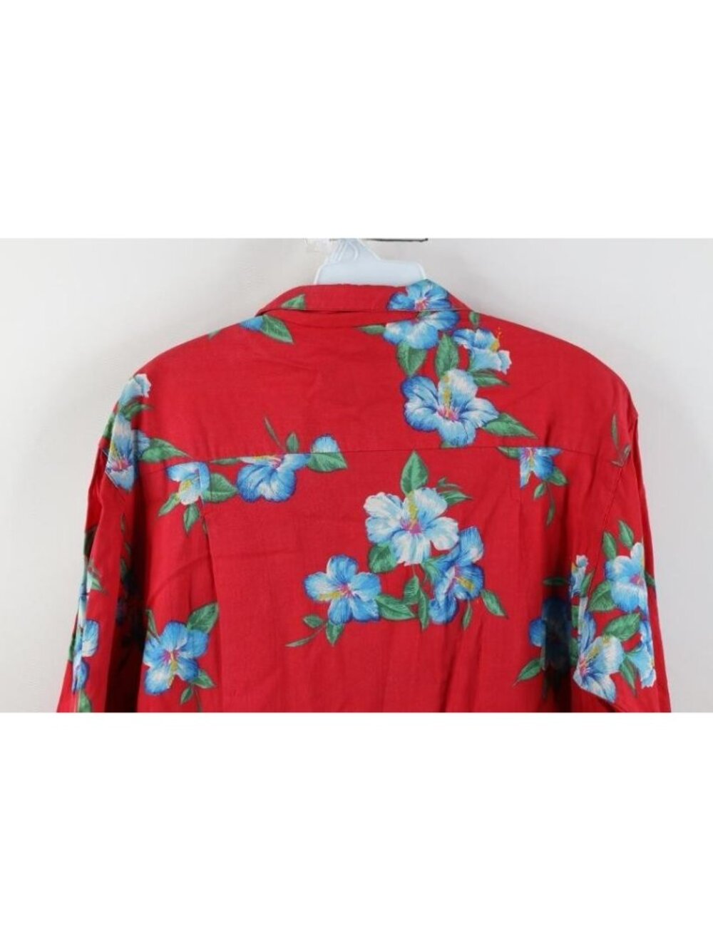 Vtg 70s 80s Streetwear Mens Medium Rayon Gabardine Flower Hawaiian Button Shirt - Picture 12 of 13